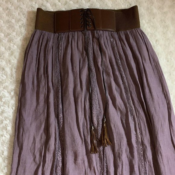 Altard State Boho Long Skirt corset style belt - Picture 2 of 12